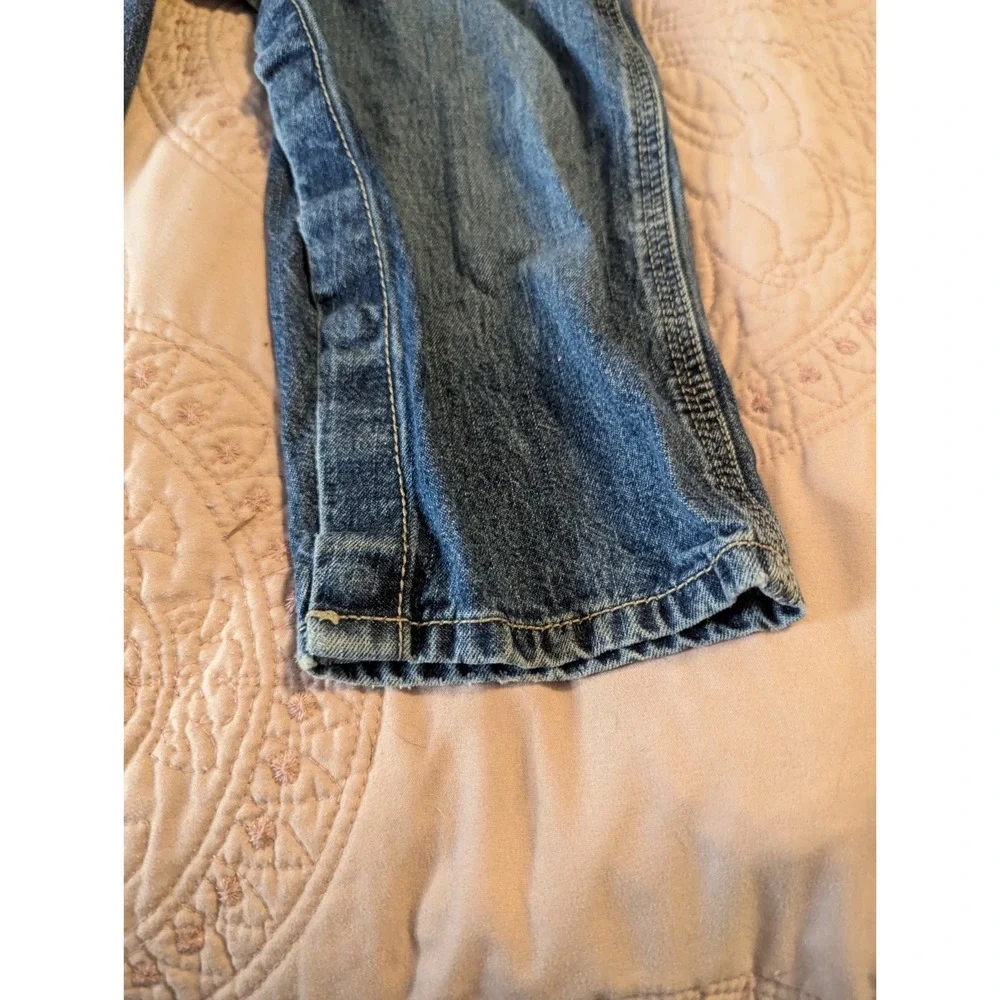 OshKosh B'gosh Toddler Unisex Solid Denim‎ Overalls 24 Months Blue Carpenter Bib